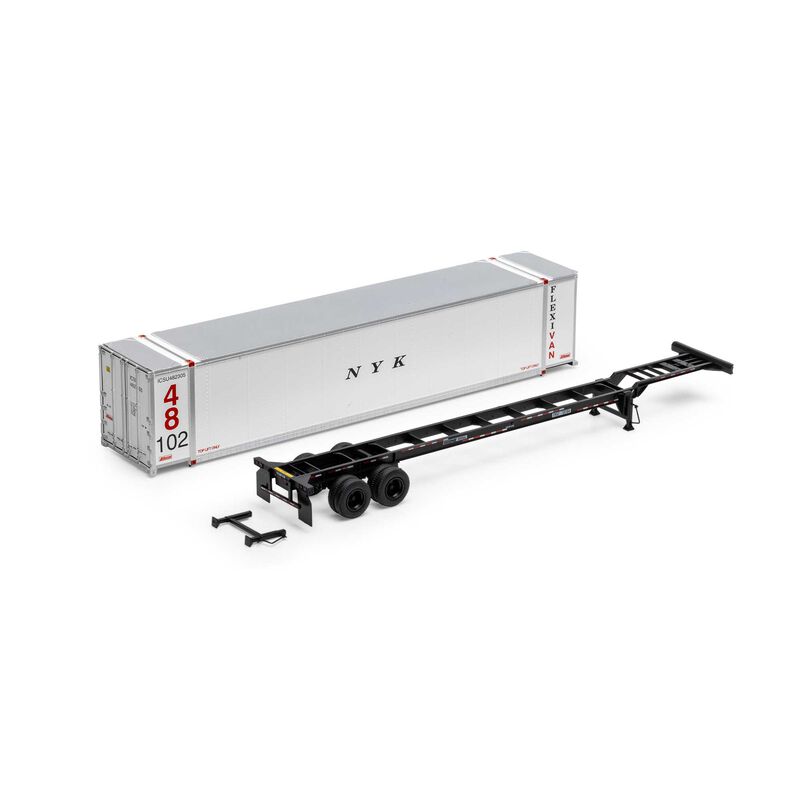 HO 48' Container w/Chassis, ICSU/ENSZ
