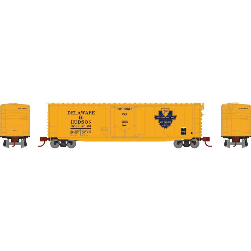 Athearn N 50' PS-1 Plug Door Smooth Side Box, D&H #28123 - ATH2847