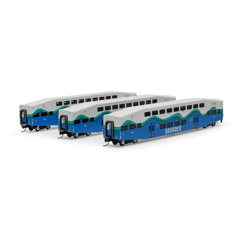 Athearn N Bombardier Coach, SDRX #210/214/223