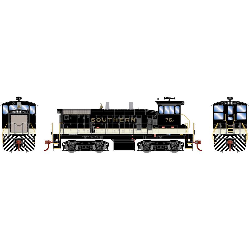 Athearn HO SW1500 w/DCC & Sound, Southern Railway #76A
