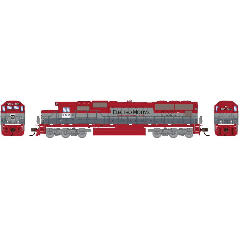 Athearn N SD70, EMD Demo #7025 - ATH3091