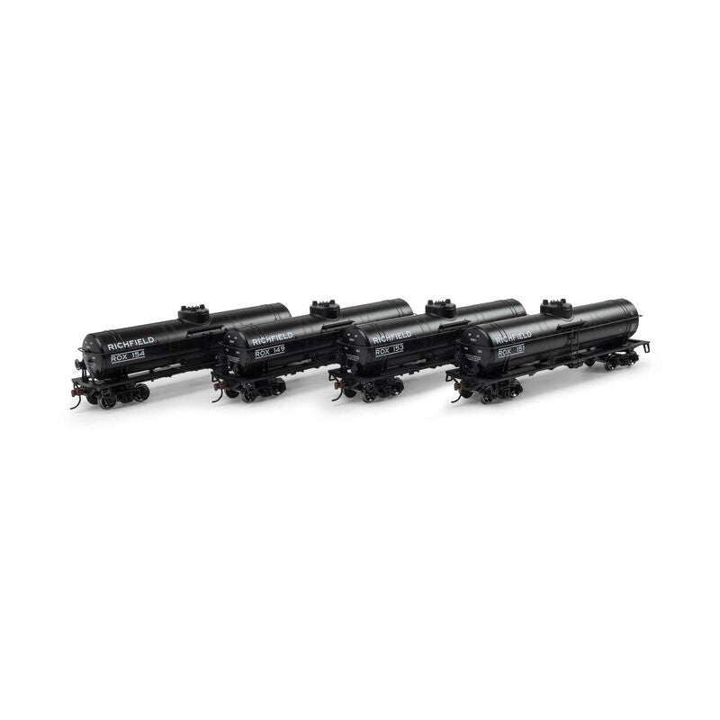 Athearn HO 1-Dome Tank, Richfield/ROX (4)