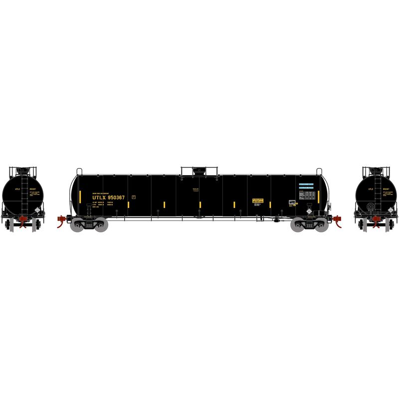 Athearn N 33,900-Gallon LPG Tank/Flat, UTLX #2 (3) - ATH3574