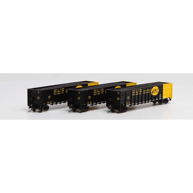 Athearn N Thrall High Side Gondola w/Load, LEF&C #1 (3) - ATH3845