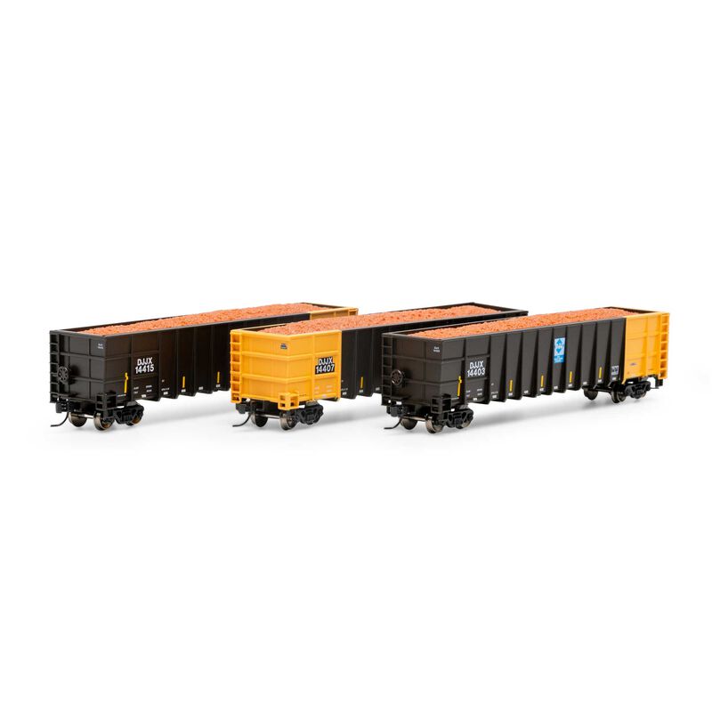 N Thrall High Side Gondola w/Load, DJJX #3 (3)