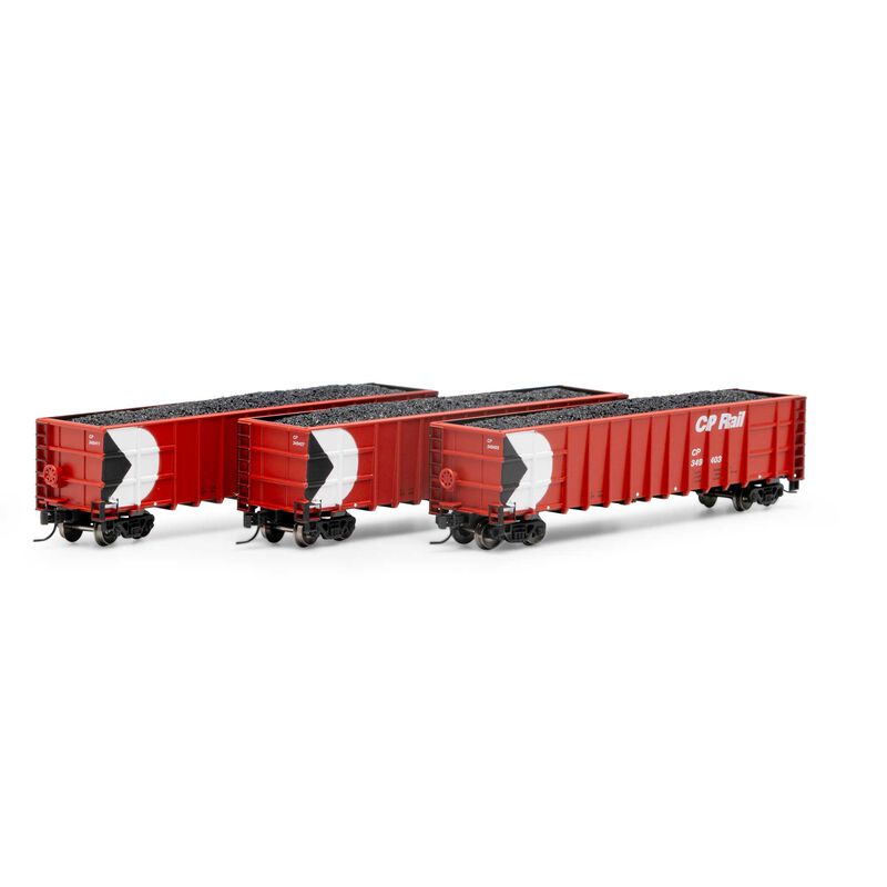 Athearn N Thrall High Side Gondola w/Load, CPR #1 (3)