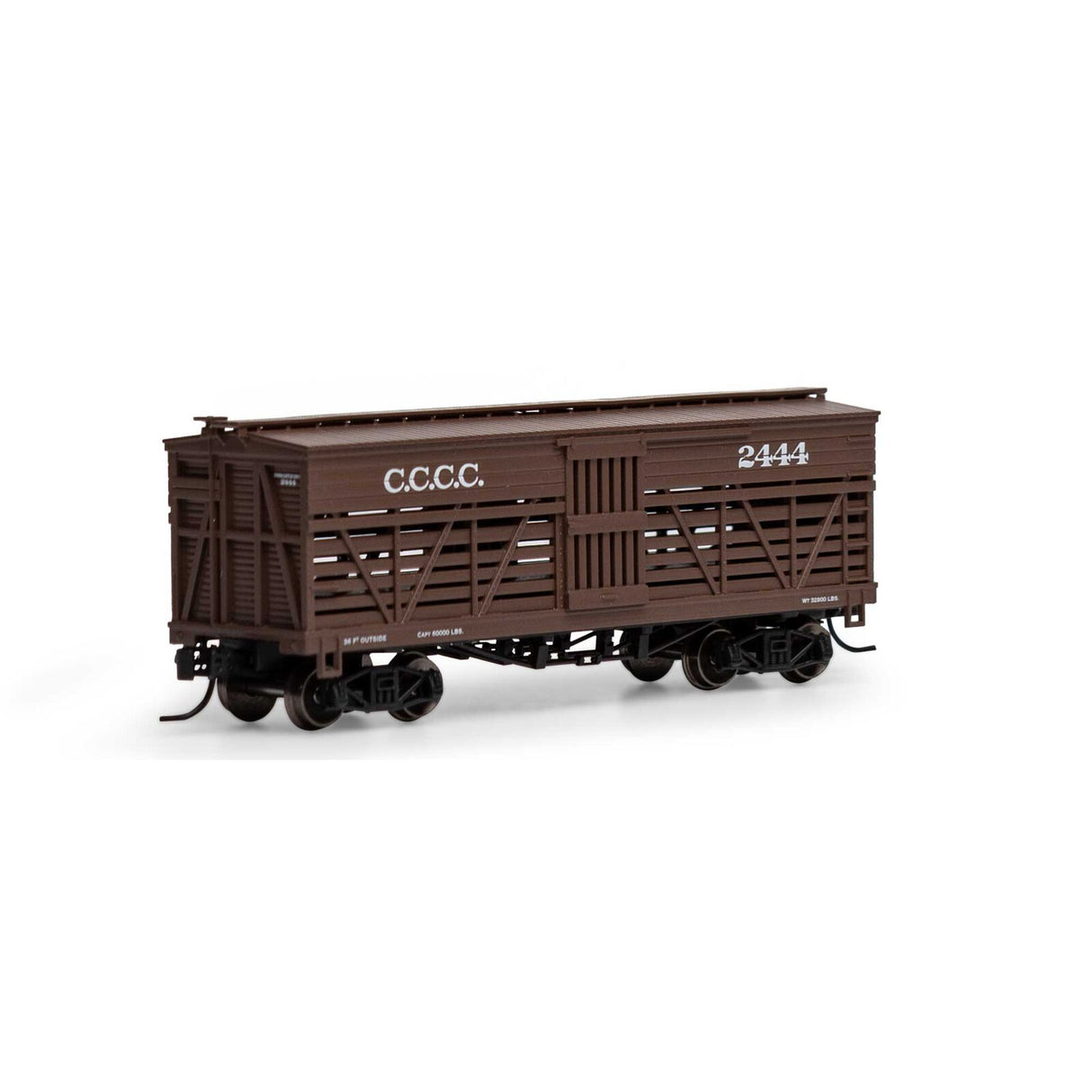 Athearn N 36' Old Time Stock Car, CCCC #2444 - ATH5238
