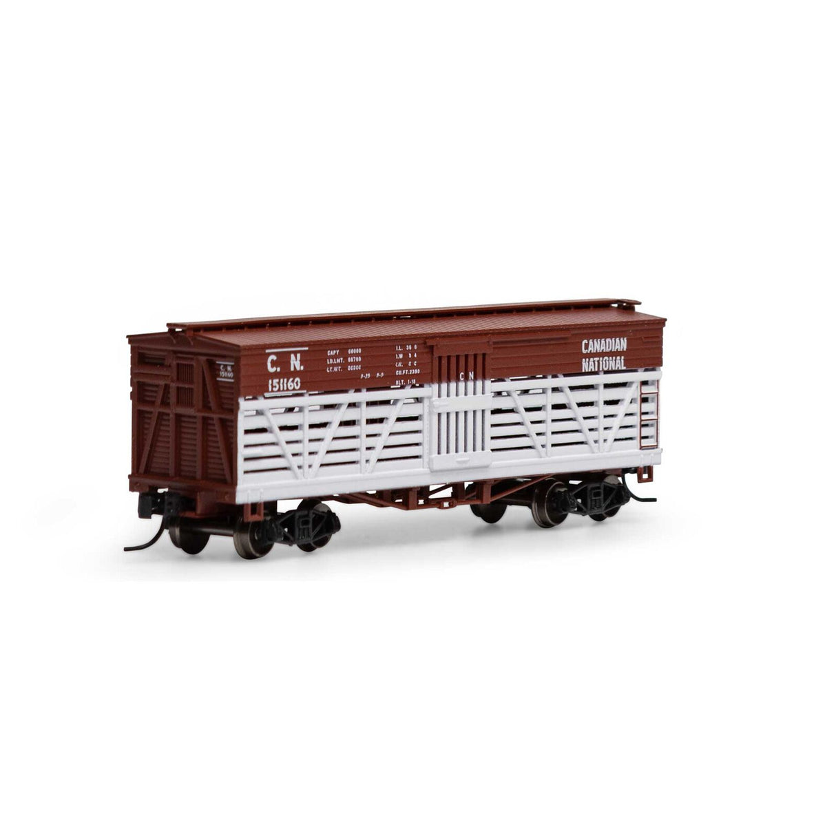 Athearn N 36' Old Time Stock Car, CN #151160 - ATH5240