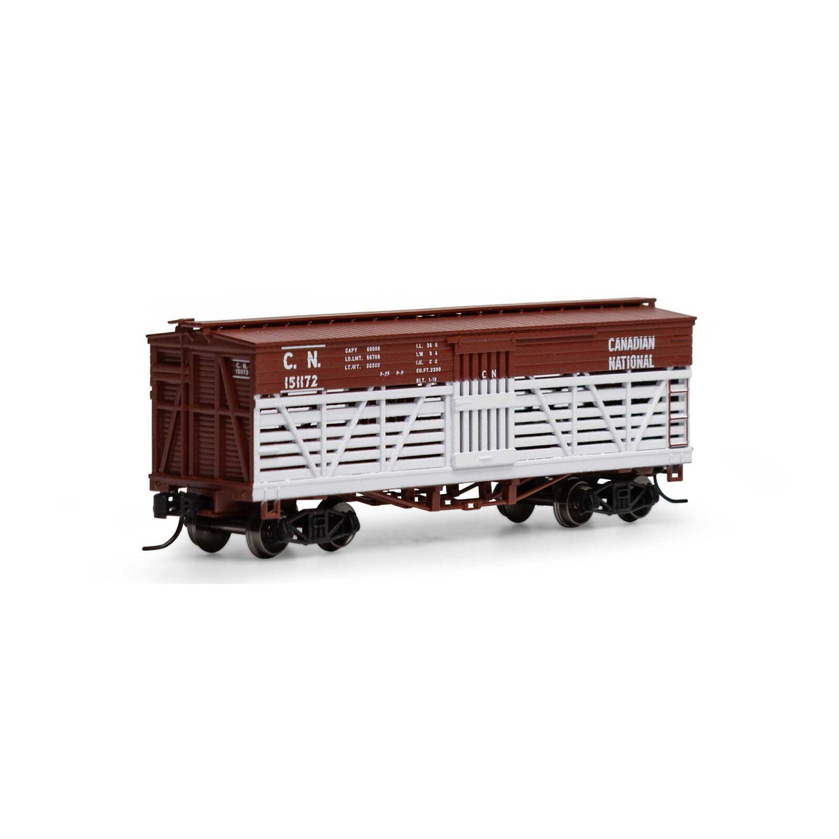 Athearn N 36' Old Time Stock Car, CN #151172 - ATH5241