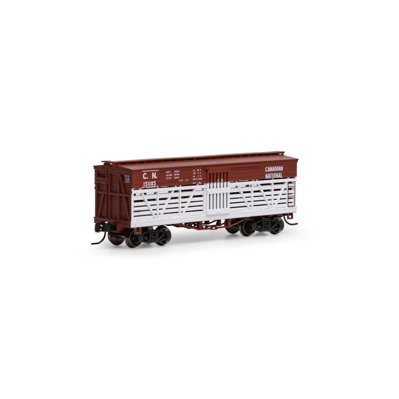 Athearn N 36' Old Time Stock Car, CN #151185 - ATH5242