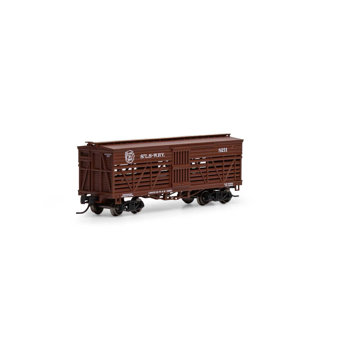 Athearn N 36' Old Time Stock Car, SSW #8211 - ATH5246