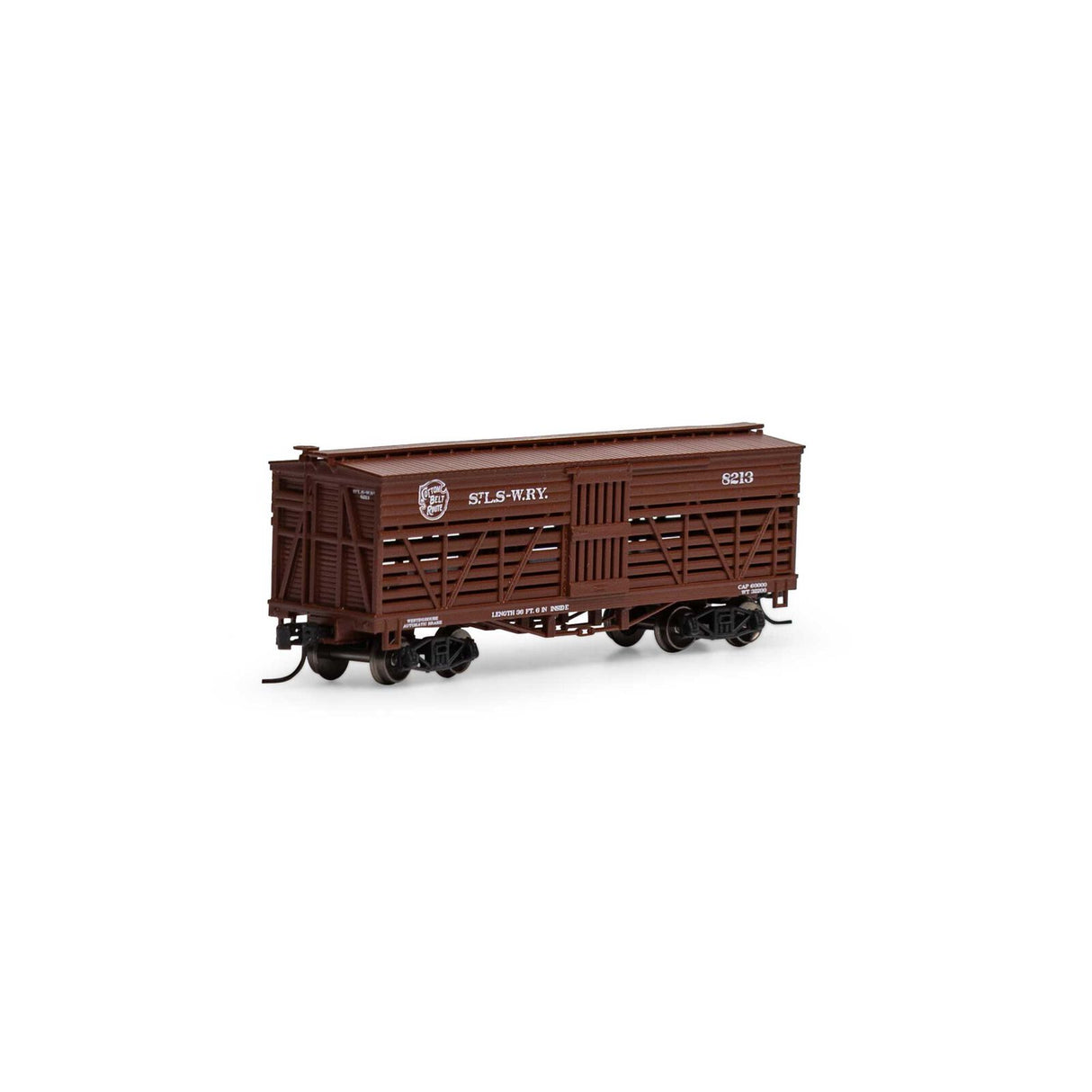 Athearn N 36' Old Time Stock Car, SSW #8213 - ATH5247