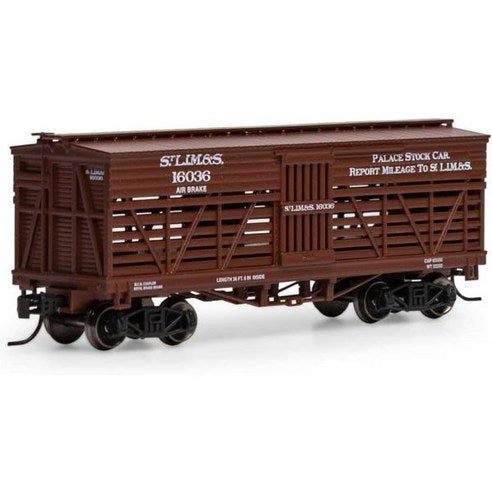 Athearn N 36' Old Time Stock Car, SLIM&S #16036 - ATH5252