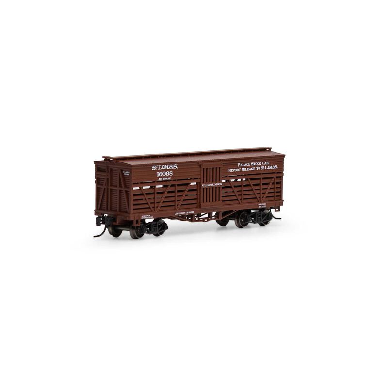 Athearn N 36' Old Time Stock Car, SLIM&S #16068 - ATH5253