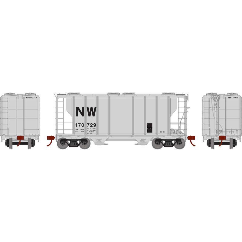 Athearn HO RTR PS-2 2600 Covered Hopper, N&W #170729 - ATH63792