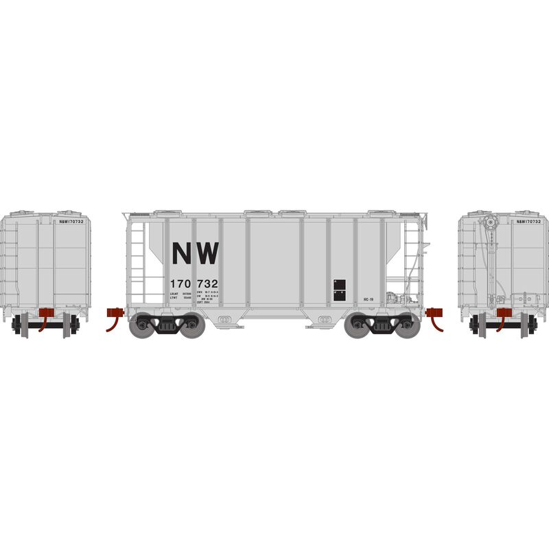Athearn HO RTR PS-2 2600 Covered Hopper, N&W #170732 - ATH63793