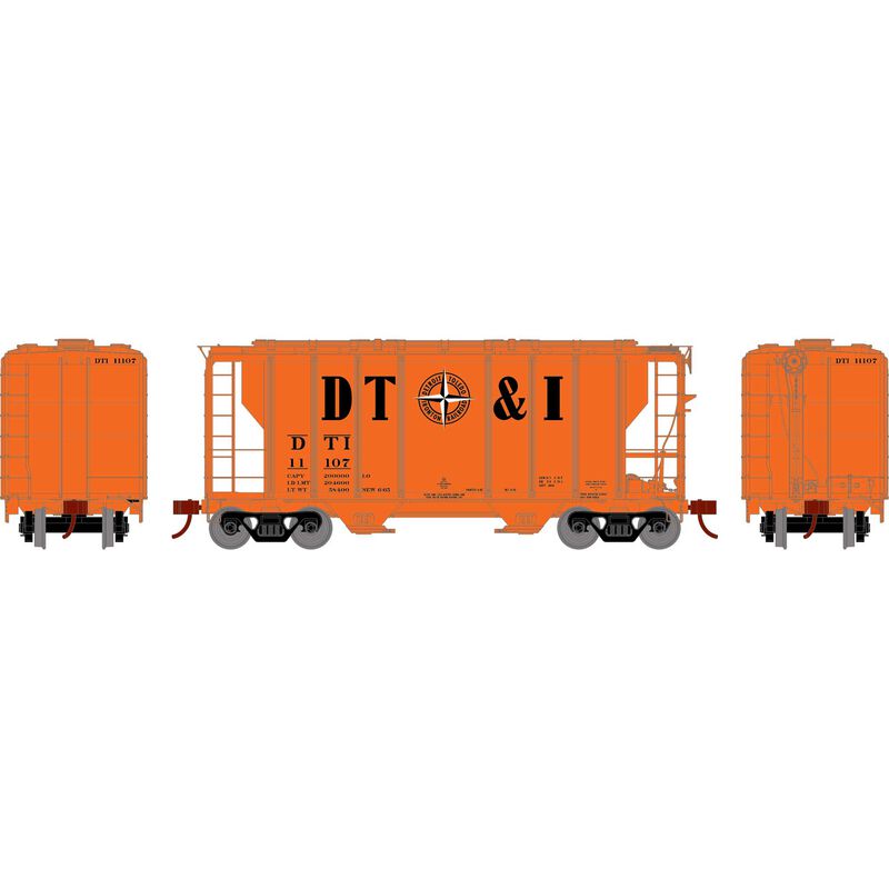 HO PS-2 2600 Covered Hopper, DT&I  #11107