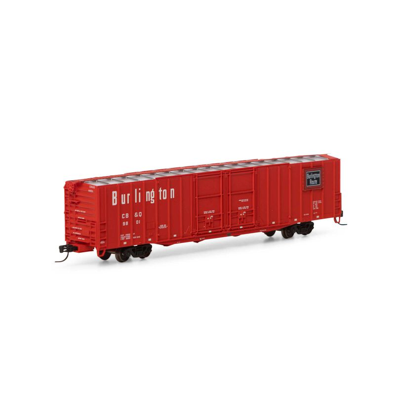 Athearn N 60' PS Auto Box, CB&Q #9801 - ATH6700