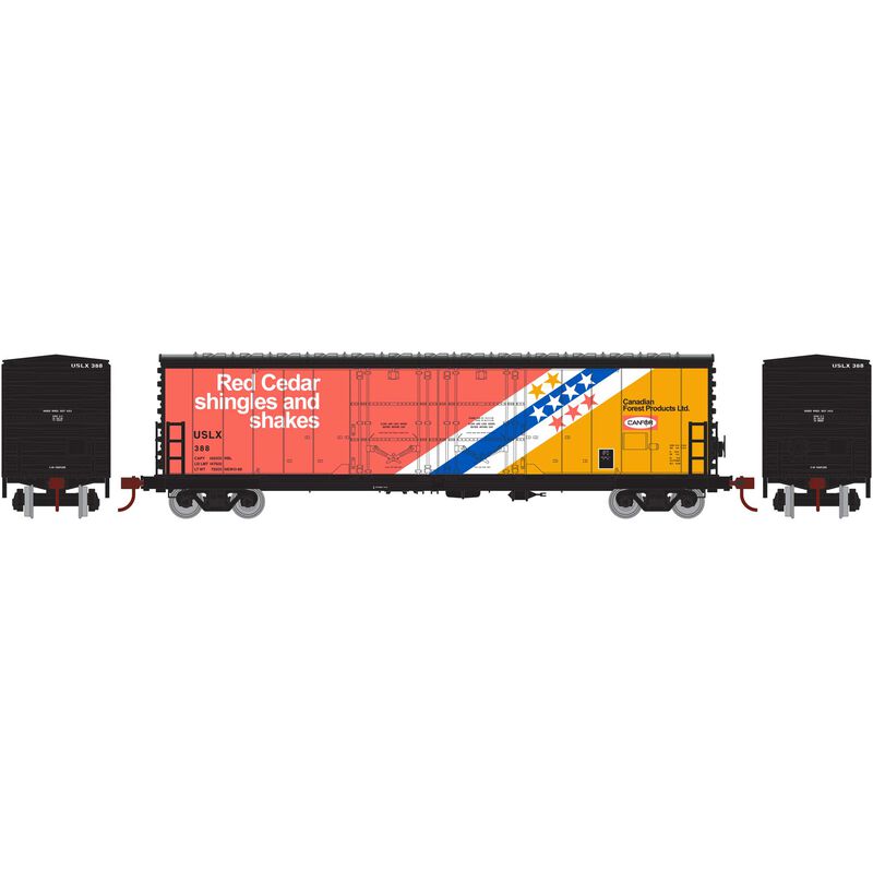 Athearn HO RTR 50' Evans DD Plug Box, USLX CanFor #388 - ATH67719