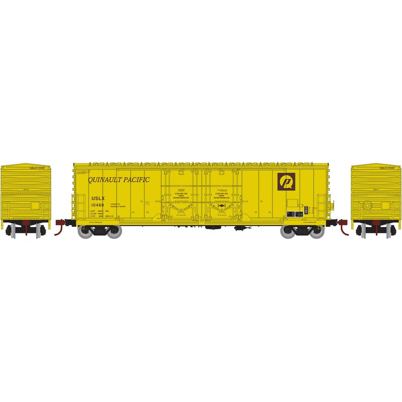 Athearn HO RTR 50' Evans DD Plug Box,USLX Q Pacific #10469 - ATH67729