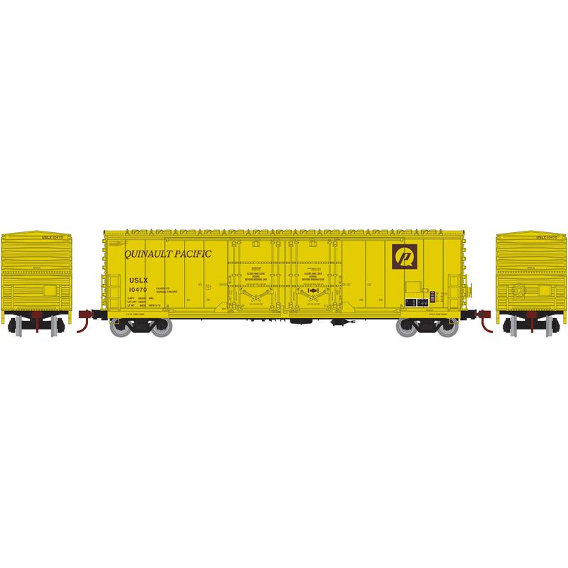 Athearn HO RTR 50' Evans DD Plug Box,USLX Q Pacific #10470 - ATH67730