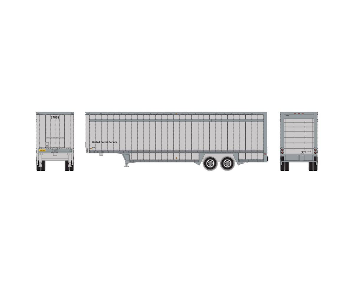 Athearn ATH6906 N 40' Drop Sill Parcel Trailer, - ATH6906
