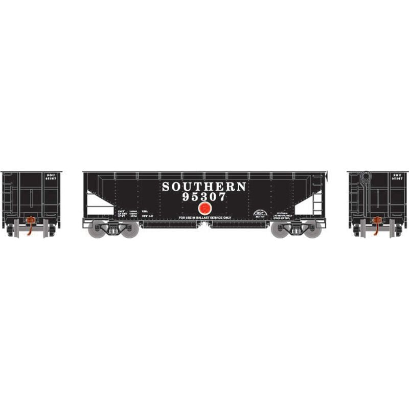 Athearn HO RTR 40' Offset Ballast Hopper w/Load,SOU #95307 - ATH7088