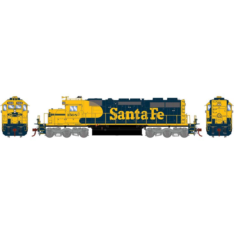 Athearn HO RTR SD39 w/DCC & Sound, SF #1568 - ATH71597