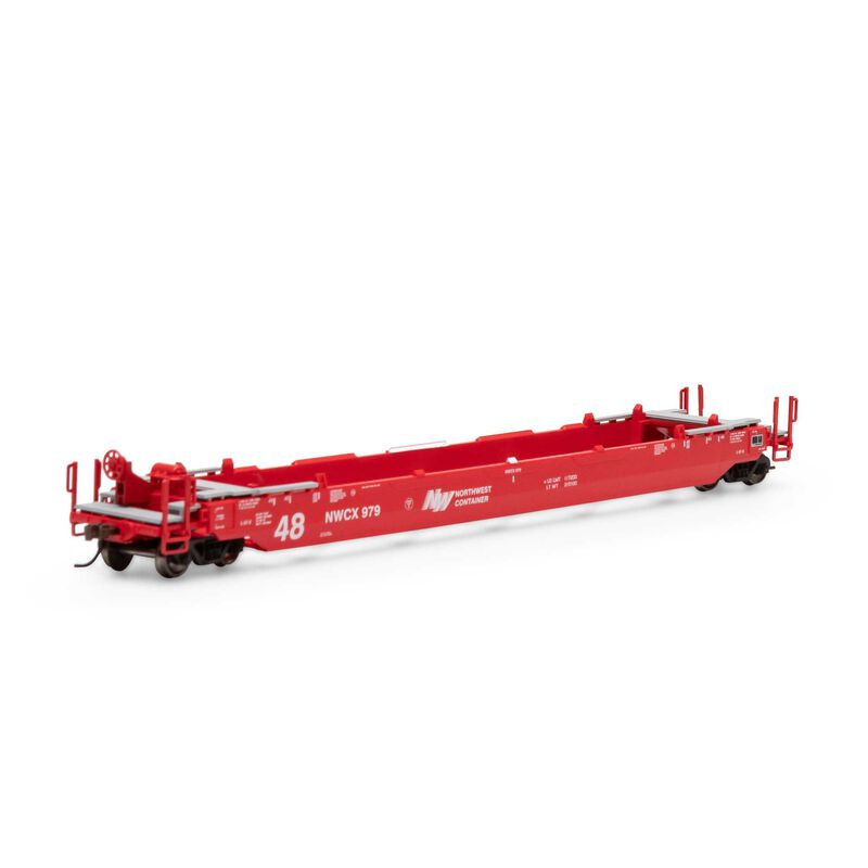 Athearn HO RTR 48' Husky Stack Well, NWCX #979 - ATH7434