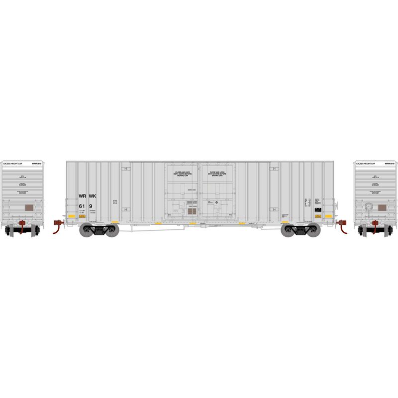 Athearn HO RTR 60' Gunderson Box, WRWK #619 - ATH75305