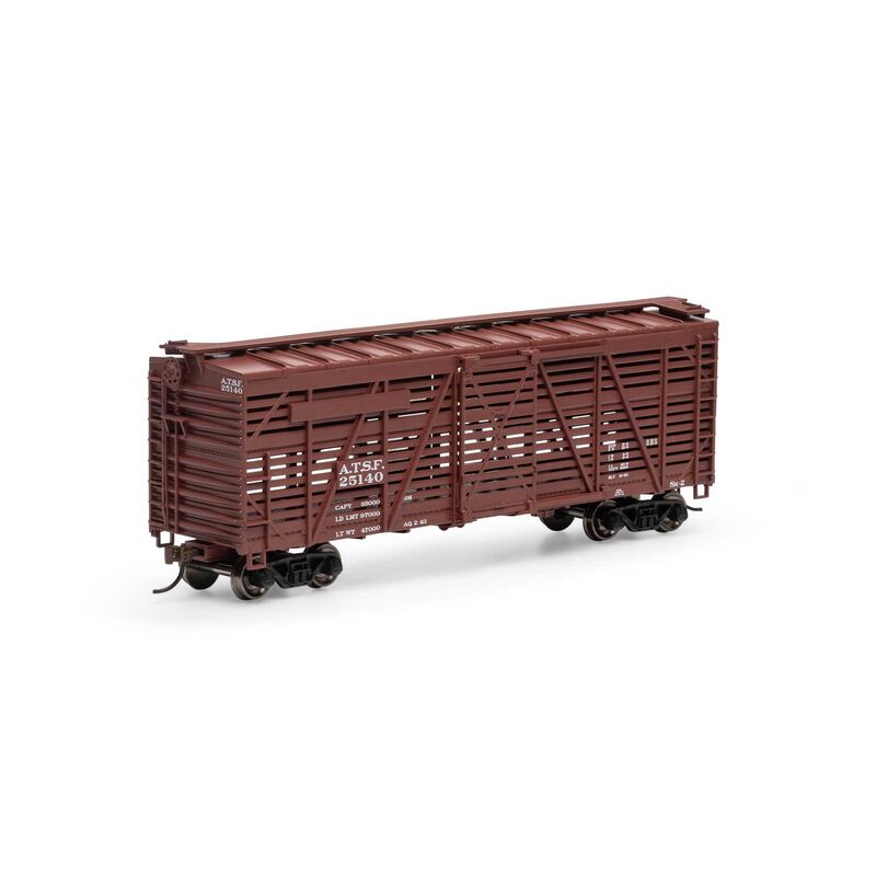 Athearn - HO 40' Stock Car, ATSF #25140 - ATH75989