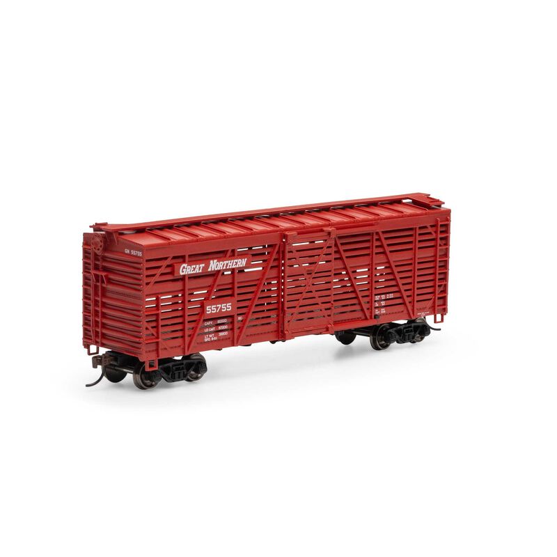 Athearn - HO 40' Stock Car, GN #55755 - ATH75998