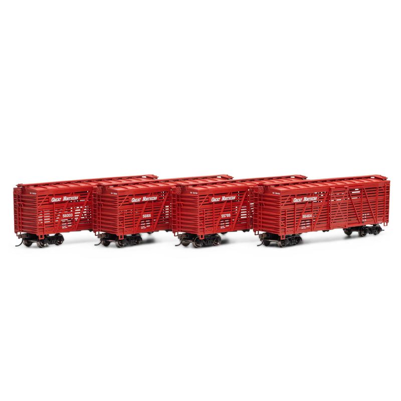 Athearn - HO 40' Stock Car, GN #1 (4) - ATH76000