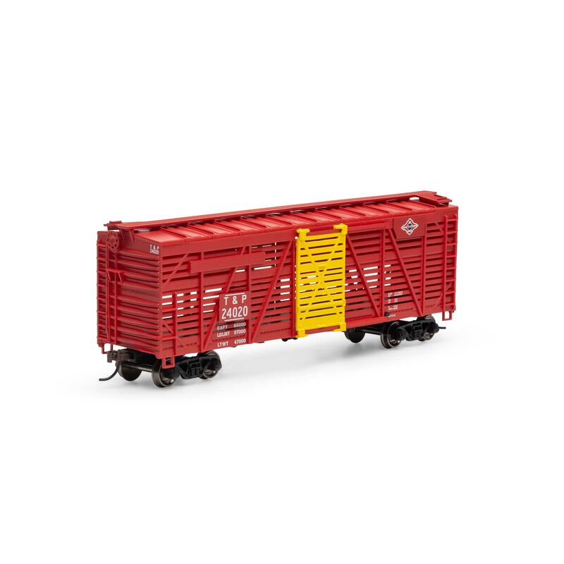 Athearn - HO 40' Stock Car, T&P #24020 - ATH76004