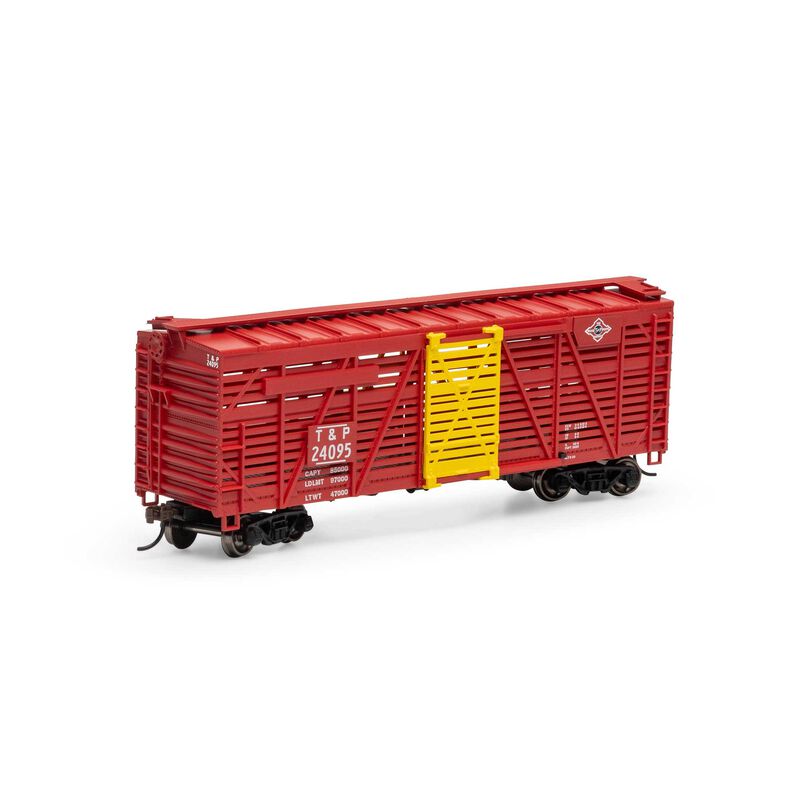 Athearn - HO 40' Stock Car, T&P #24095 - ATH76005