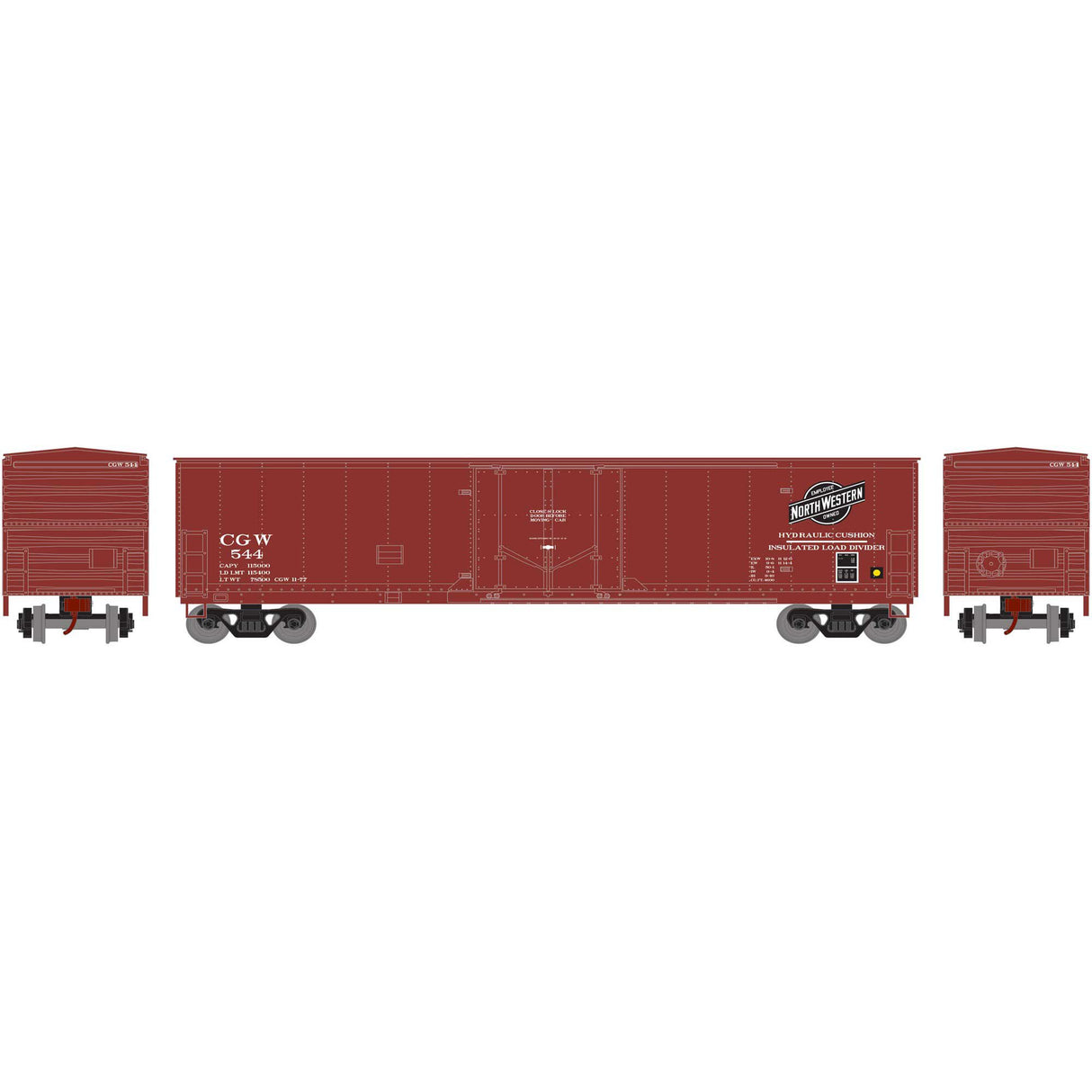 Athearn HO RTR 50' Youngstown PD Box, C&NW #544 - ATH76114