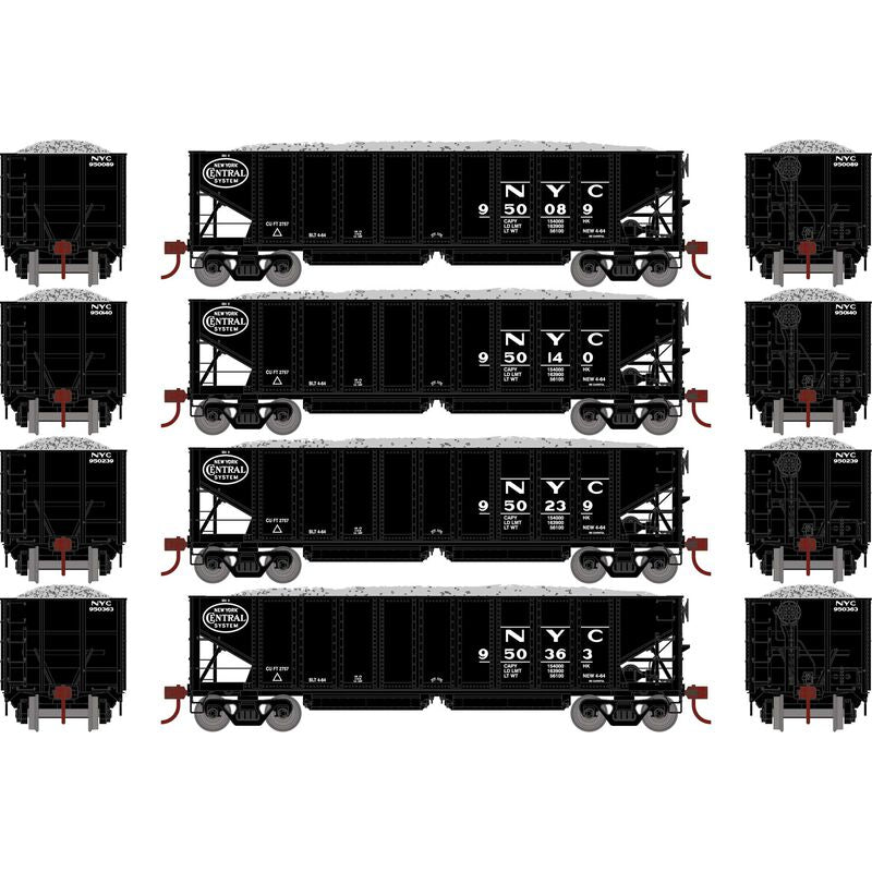 HO 40' Ribbed 3-Bay Ballast Hopper, NYC #1 (4)