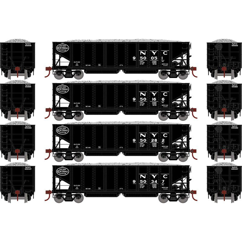 HO 40' Ribbed 3-Bay Ballast Hopper, NYC #2 (4)