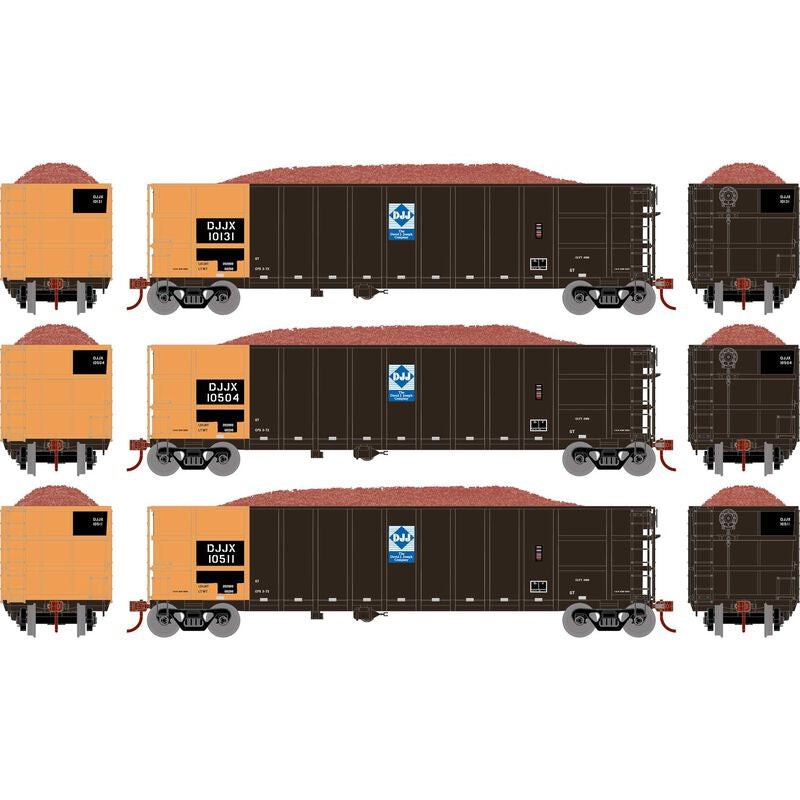 Athearn HO Thrall High Side Gondola w/Load, DJJX #1 (3)