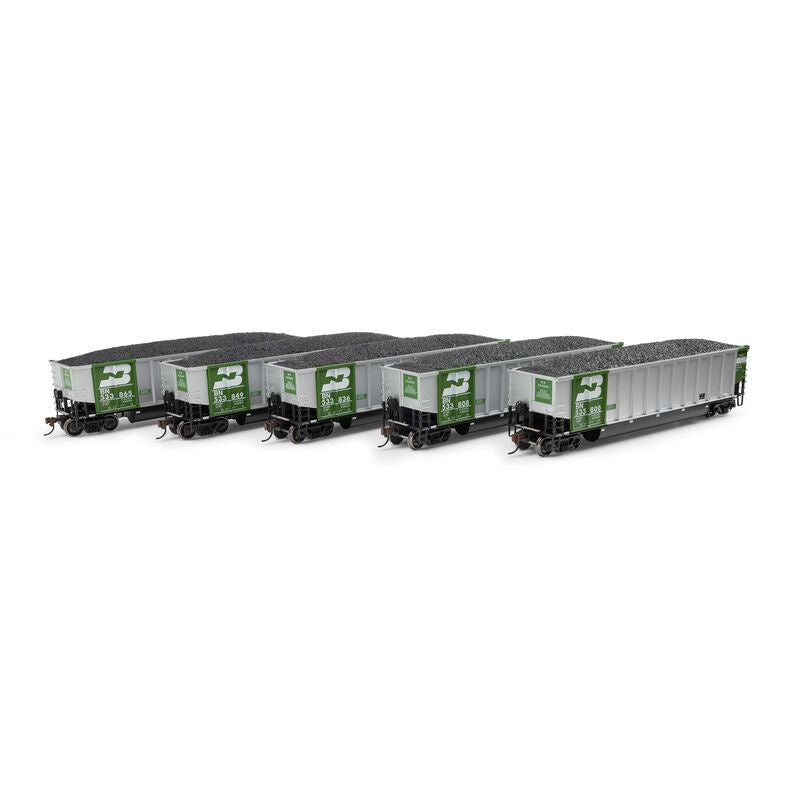 Athearn HO Bethgon Coalporter w/Load, Burlington Northern (BN) #1 (5)