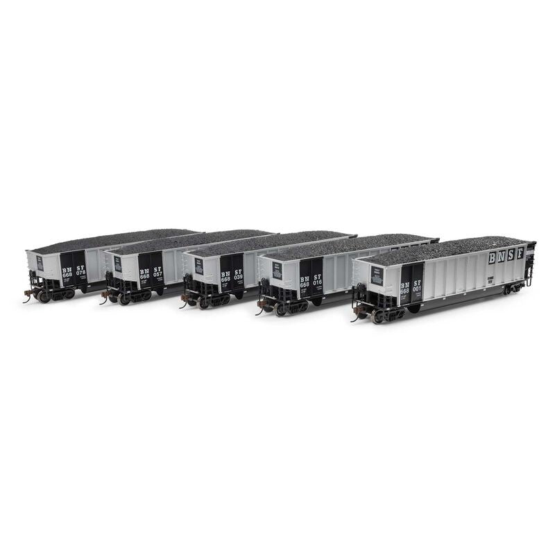Athearn HO Bethgon Coalporter w/Load, BNSF #1 (5)