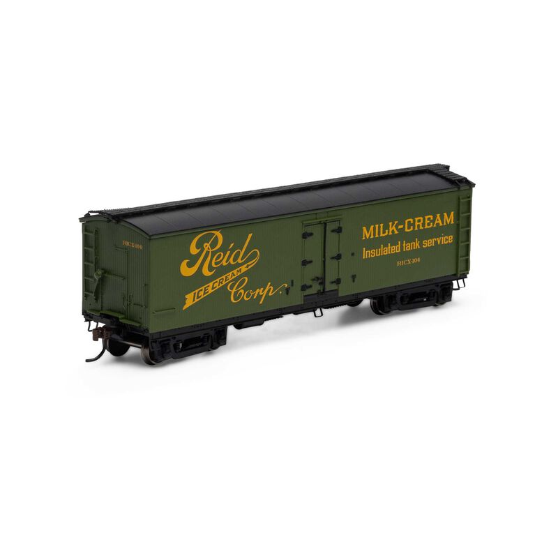 HO 40' Pfaudler Milk Car, Reid Ice Cream #104