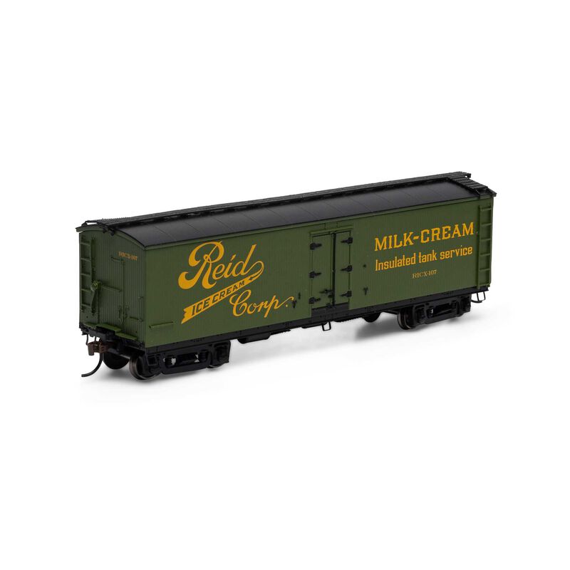 HO 40' Pfaudler Milk Car, Reid Ice Cream #107