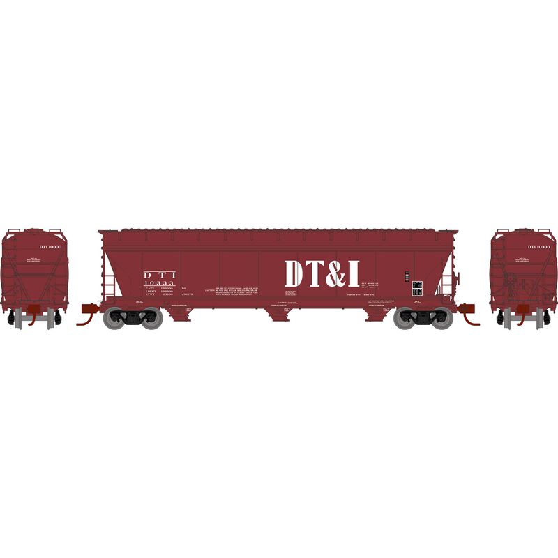 Athearn N ACF 4600 3-Bay CF Hopper, DT&I #10333 - ATH8495