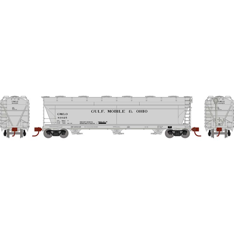 Athearn N ACF 4600 3-Bay CF Hopper, GM&O #81025 - ATH8498