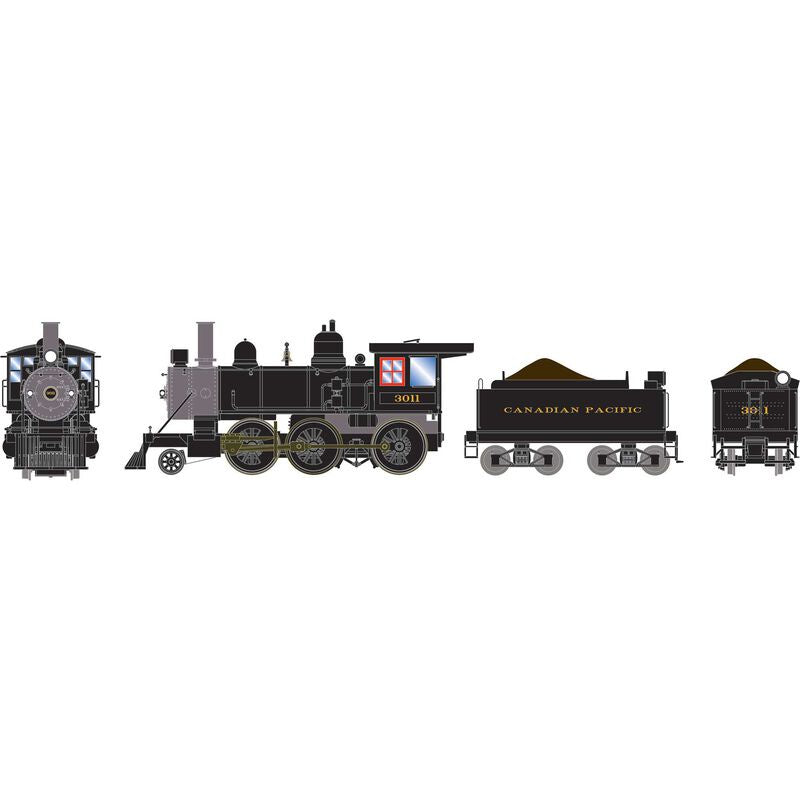 Athearn HO 2-6-0, Canadian Pacific (CP) #3011