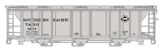 Athearn HO RTR PS-2 2893 3-Bay Covered Hopper,SP/T&NO#3843 - ATH89093