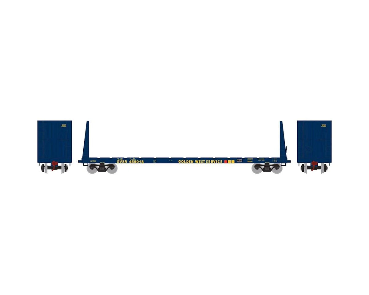 Athearn HO RTR 60' Bulkhead Flat, GWS #459018 - ATH90230