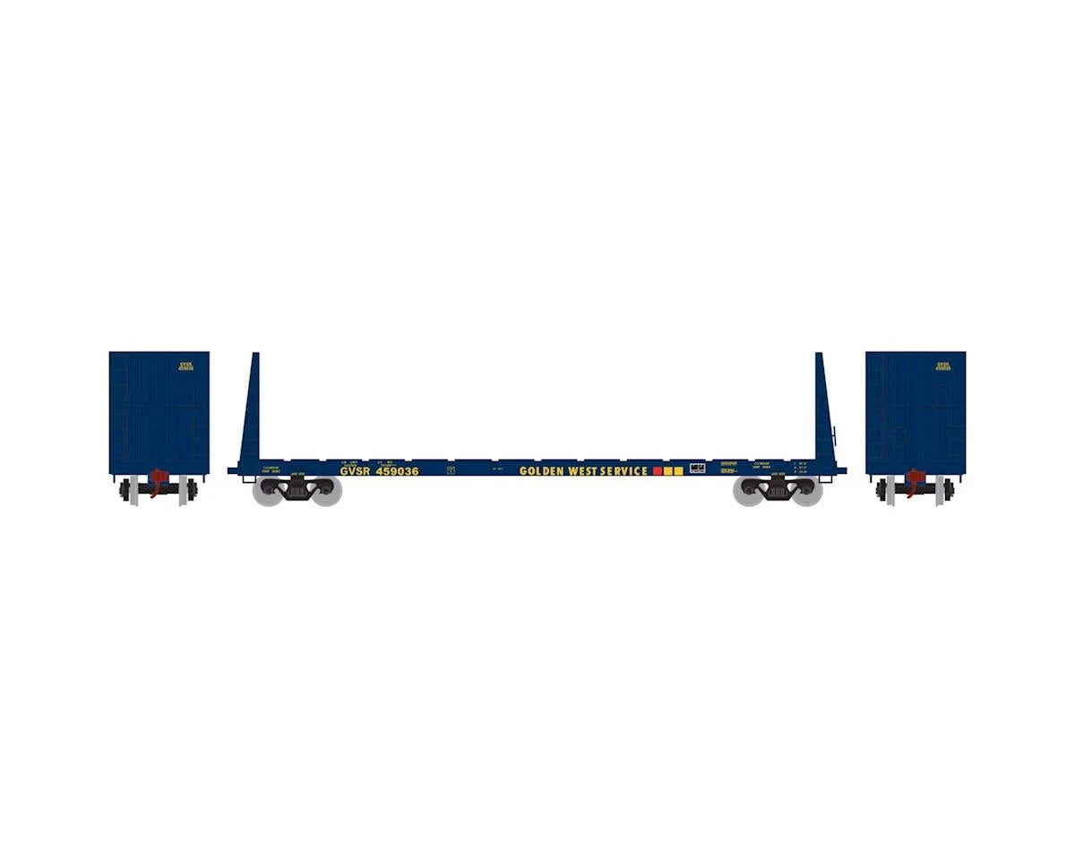 Athearn HO RTR 60' Bulkhead Flat, GWS #459036 - ATH90231