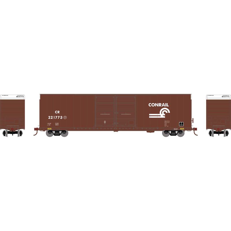 Athearn HO RTR FMC 60' DD/SS Hi-Cube Box, CR #221773 - ATH90569
